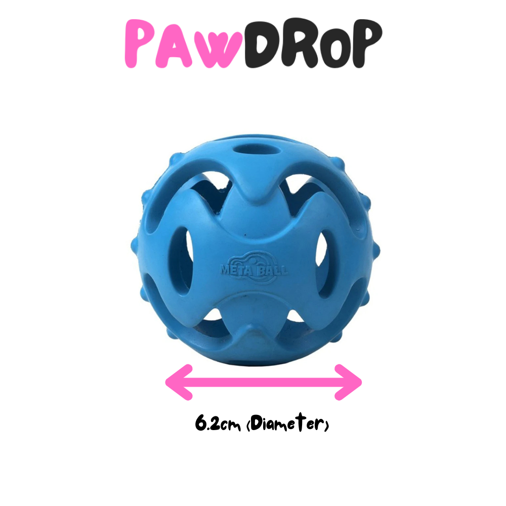 Rubber Chew Ball Blue for Dogs PawDrop