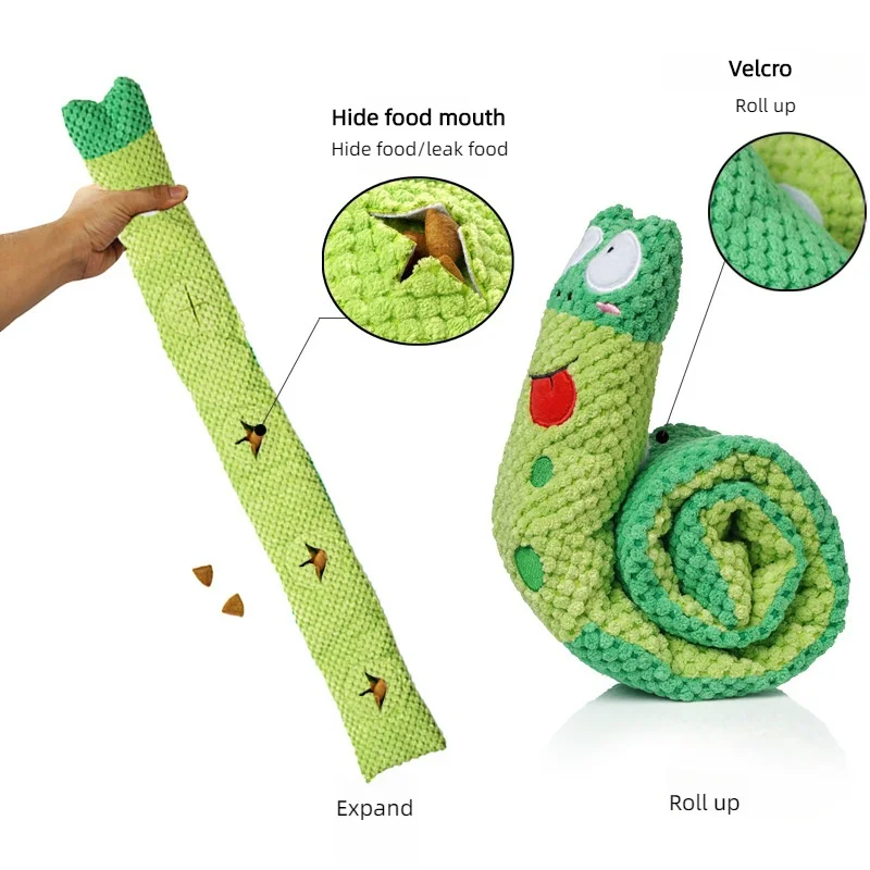 Dog Puzzle Feeder | Interactive Foldable Snail Toy for Puppies