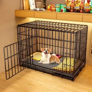 Dog Cage Small Indoor Folding with Toilet Teddy Bigbear Medium Dog Corgi Border Pet Kennel House Kennel Pets House Pet Fence